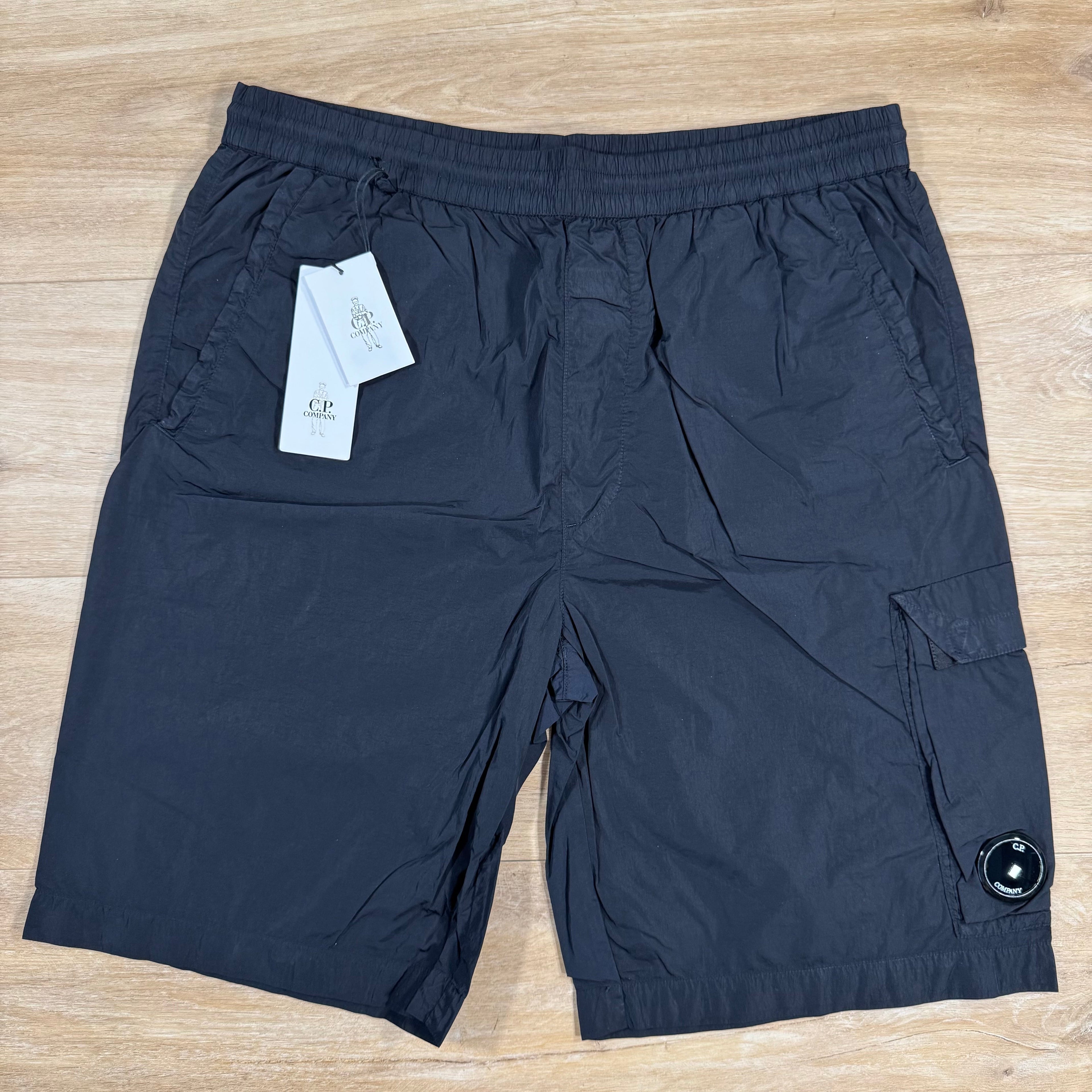 CP Company Chrome-R Cargo Shorts in Navy Ironleague