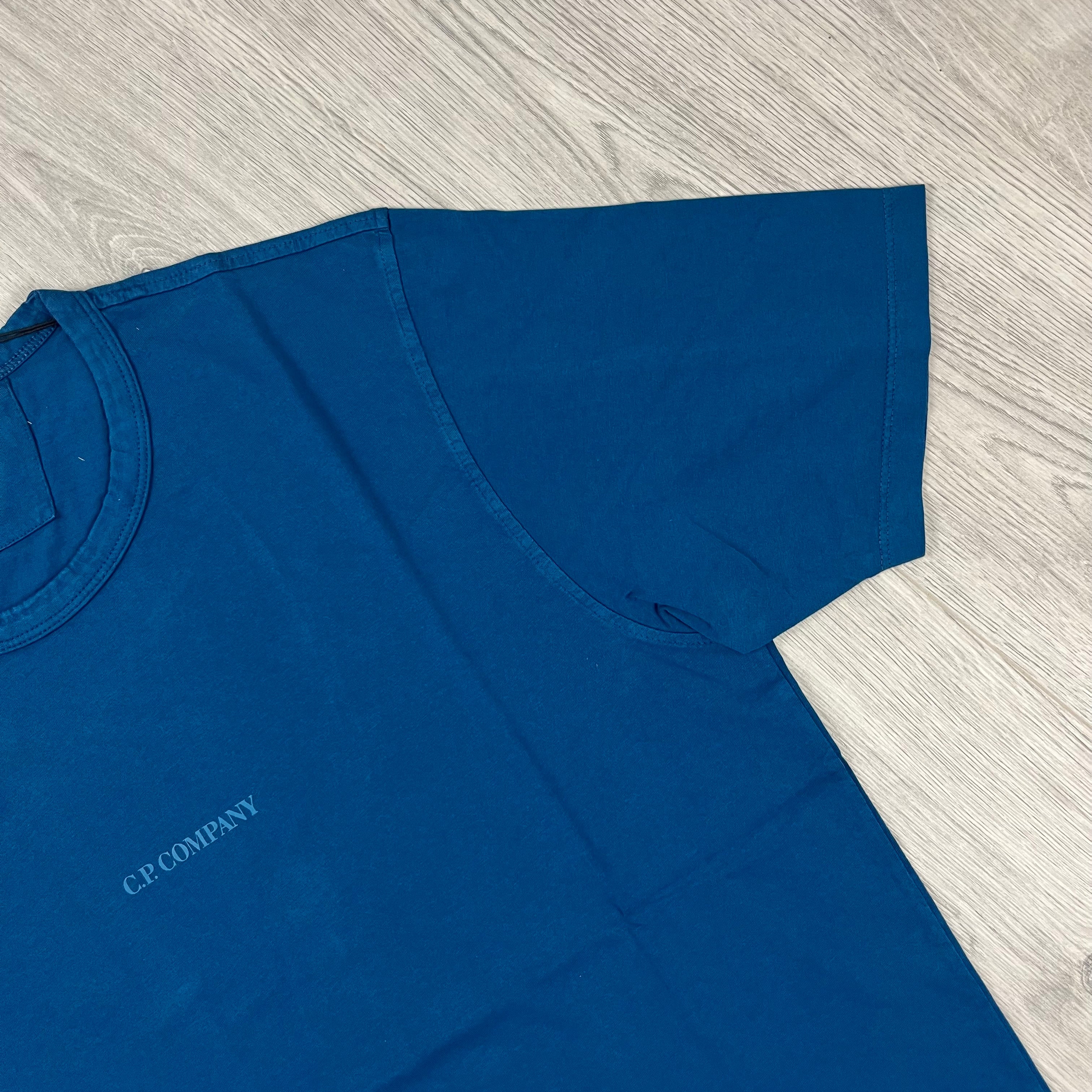 CP Company Printed T-Shirt  - Ink Blue Ironleague