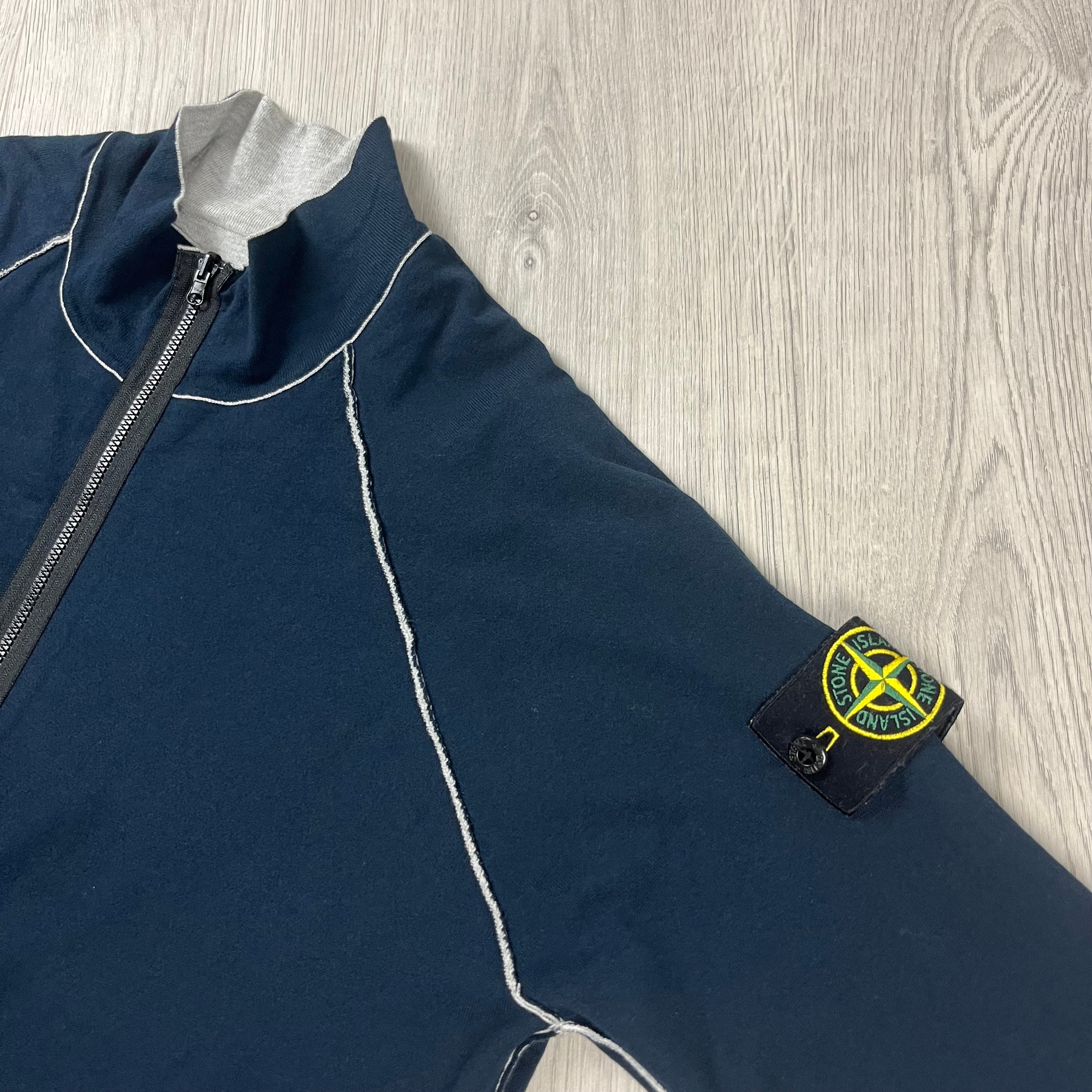 Stone Island Reversible Fleece - Grey/Navy Ironleague