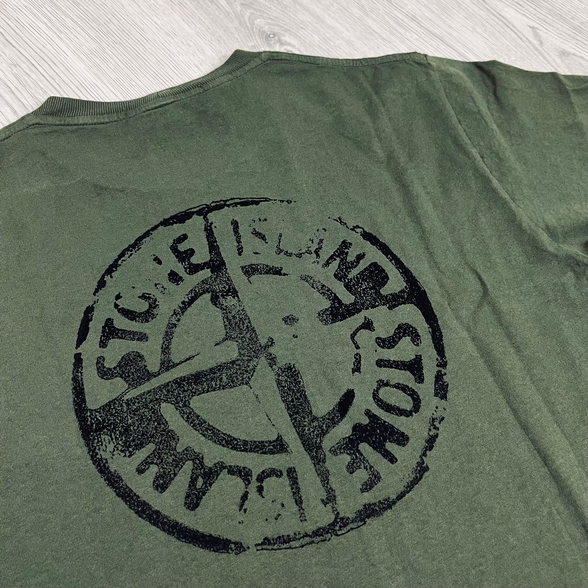 Stone Island Printed T-Shirt - Olive Ironleague