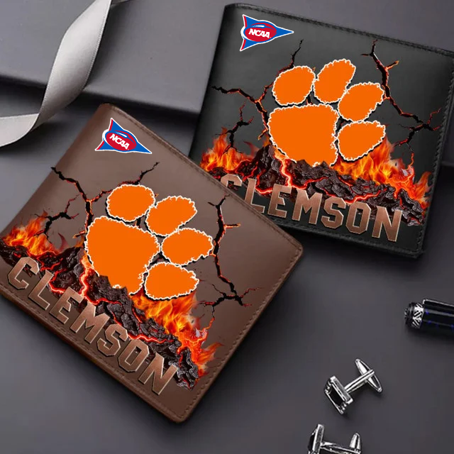 LIMITED EDITION FBS NCAA07 CST CS TIGERS LEATHER WALLET