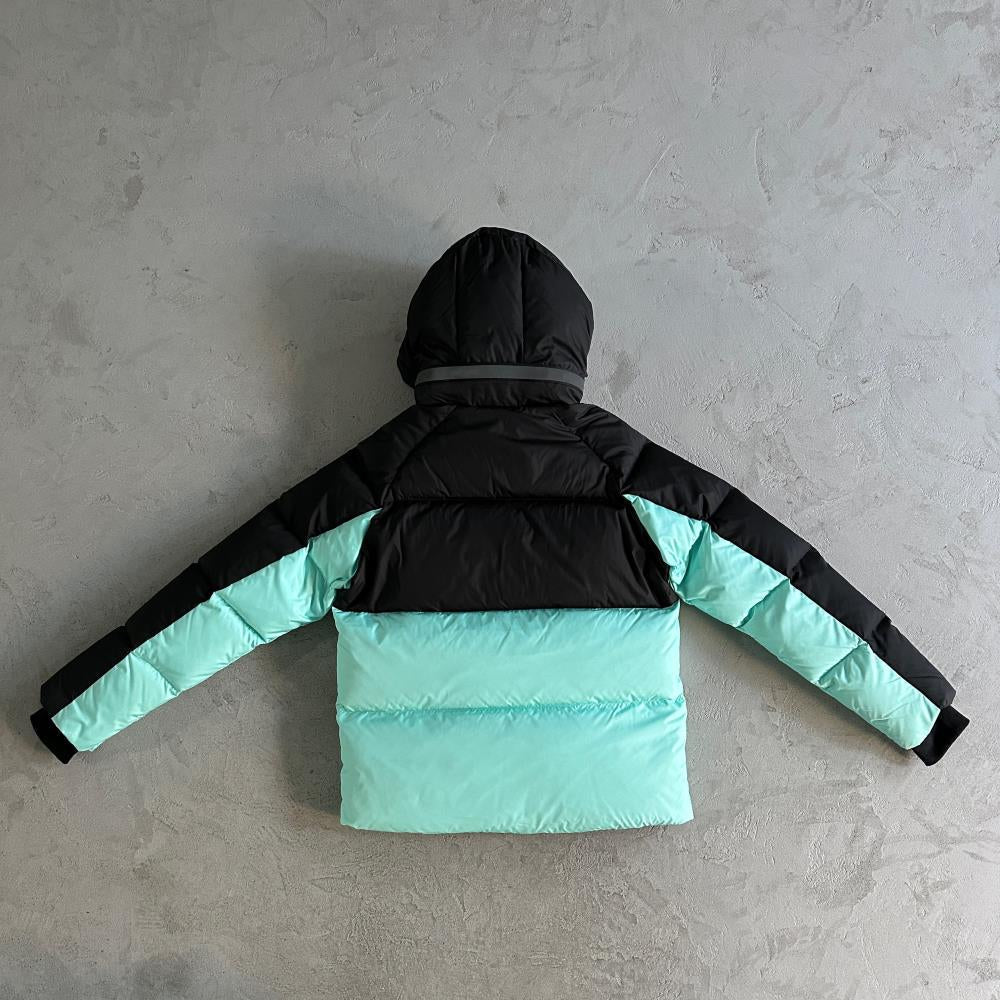 Syna Puffer Coat - Black/Blue Ironleague