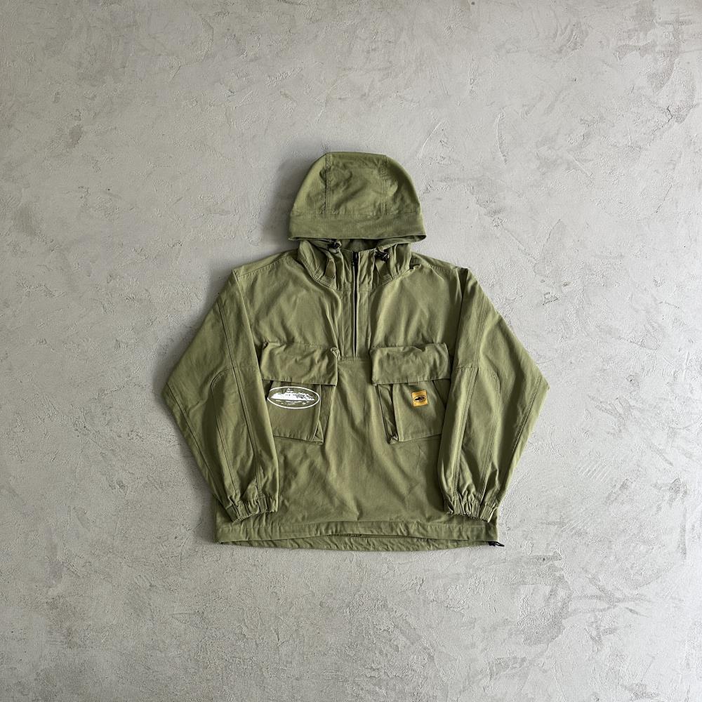 Corteiz Slant Pocket Jacket - Military Green Ironleague
