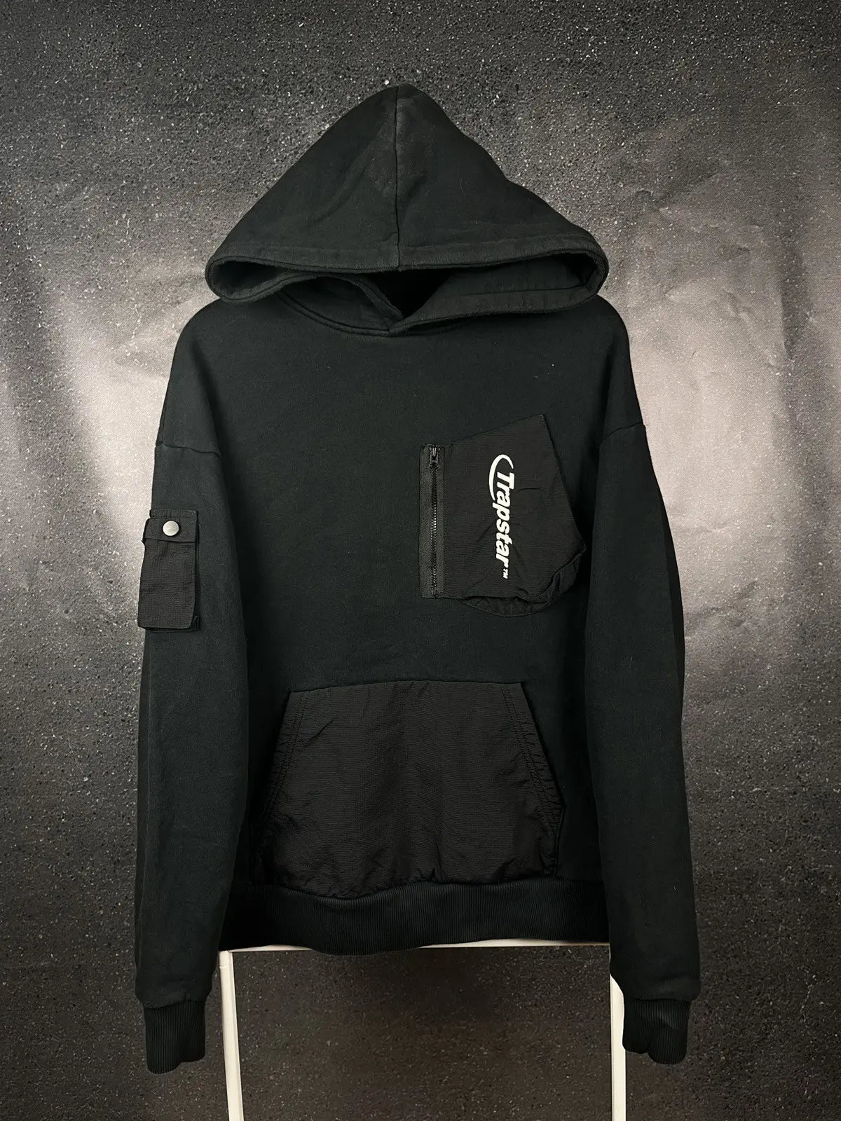 Trapstar Hyperdrive Pocket Tracksuit - Black/Grey Ironleague