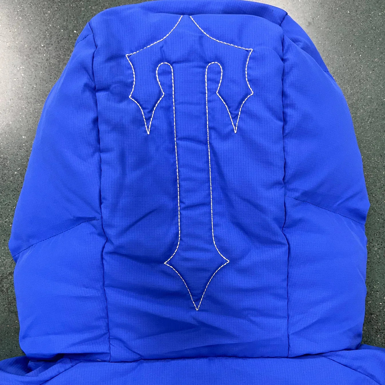 Trapstar Decoded 2022 Hooded Puffer Jacket - Blue Ironleague