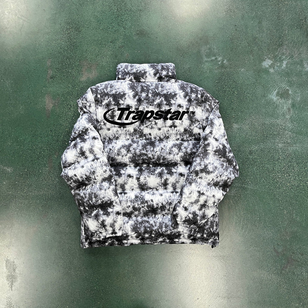 Trapstar Hyperdrive Puffer Jacket - Black/Grey Camo Ironleague