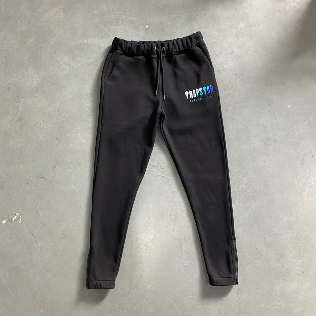 Trapstar Chenille Decoded Tracksuit Ice Flavours - Black/Grey Ironleague
