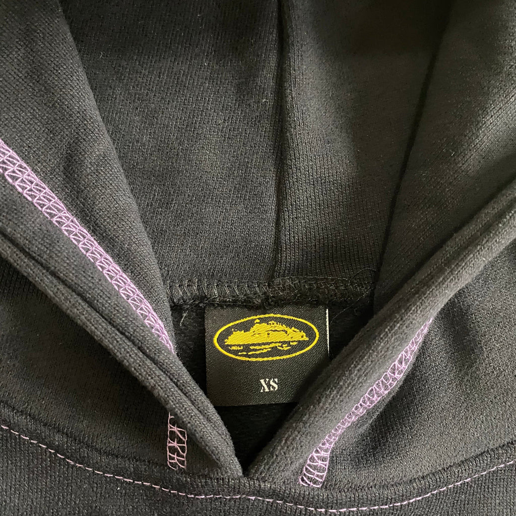 Corteiz Alcatraz Hoodie - Black/Purple Ironleague