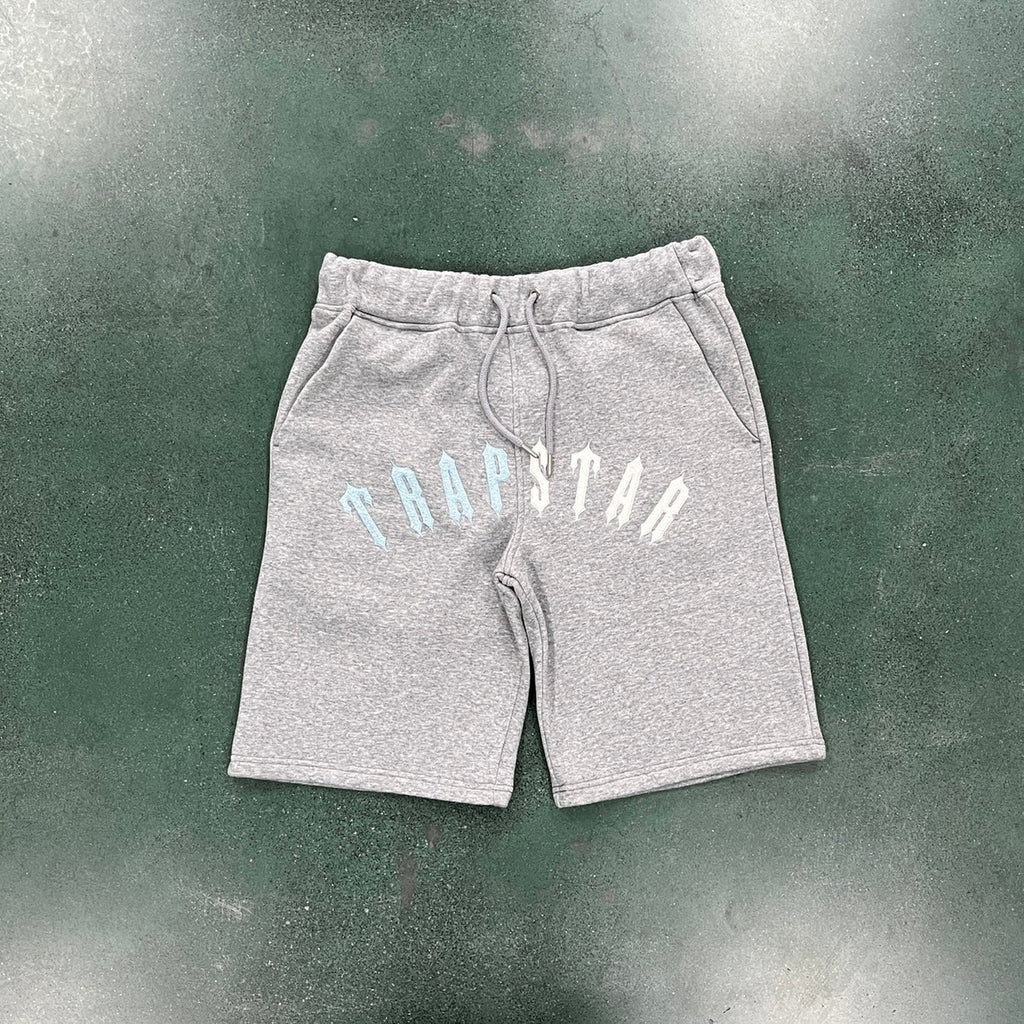 Trapstar Arch Chenille Short Set - Grey/Black Ironleague