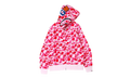 BAPE ABC Camo Shark Full Zip Hoodie Pink 1J30 115 007 PINK