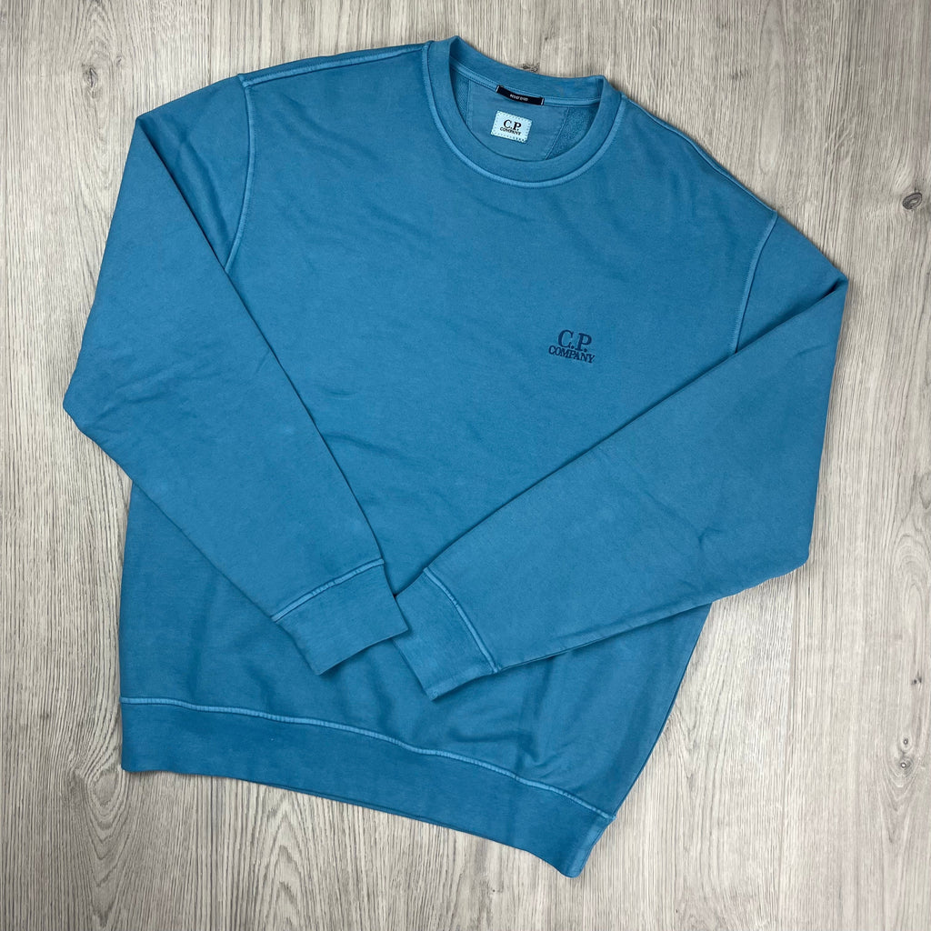 CP Company Patch Sweatshirt - Aegean Blue Ironleague