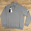 Stone Island Light Pure Wool Long-Sleeved Ghost Polo Shirt in Dust Grey Ironleague