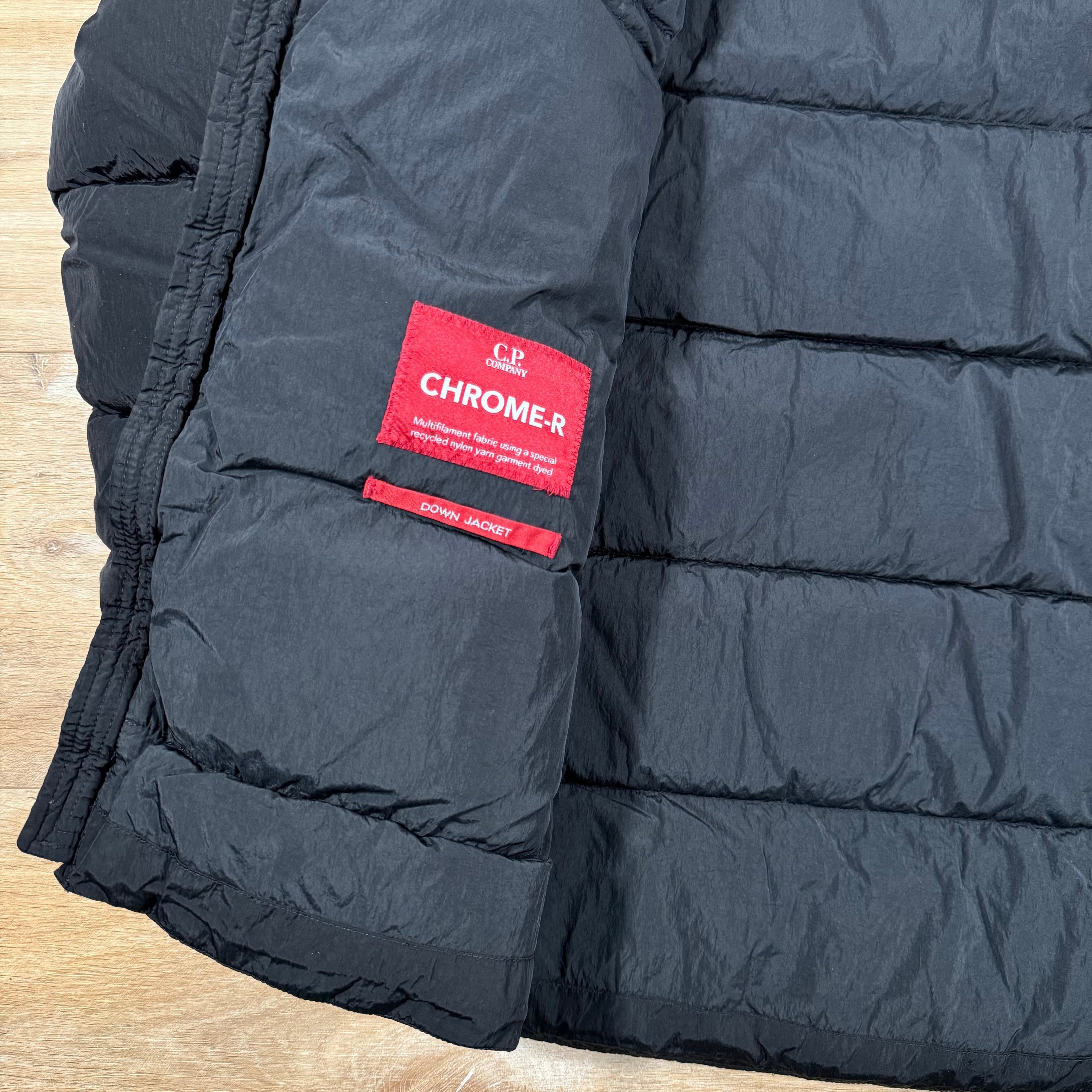 CP Company Chrome-R Down Lens Jacket in Black Ironleague