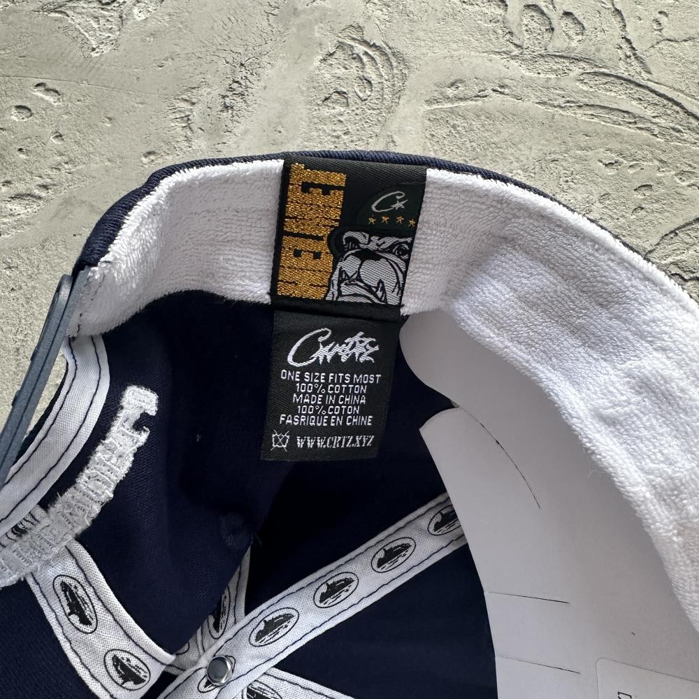 Corteiz Da Cola Snapback Hat - Navy Ironleague