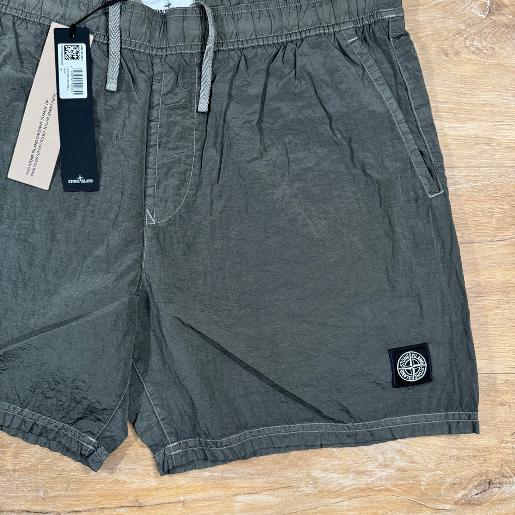 Stone Island Nylon Metal Swim Shorts in Military Green Ironleague