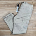 Stone Island Ghost Stretch Cargo Trousers in Beige Ironleague