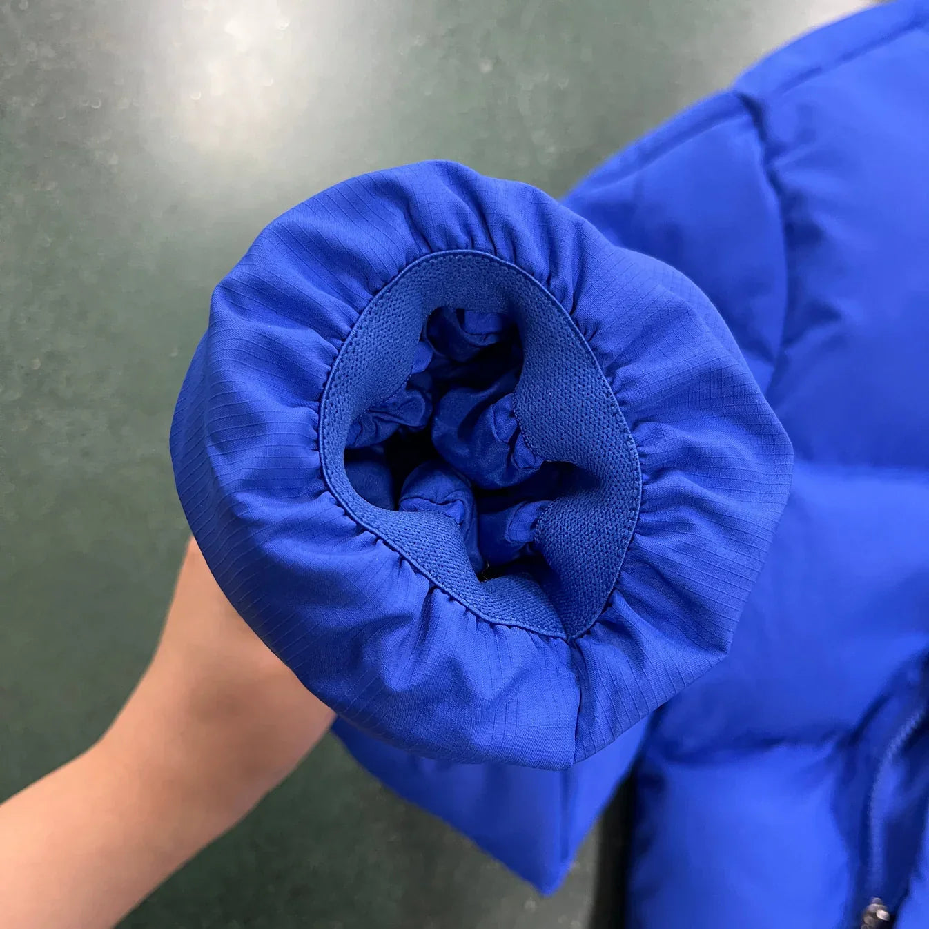 Trapstar Decoded 2022 Hooded Puffer Jacket - Blue Ironleague