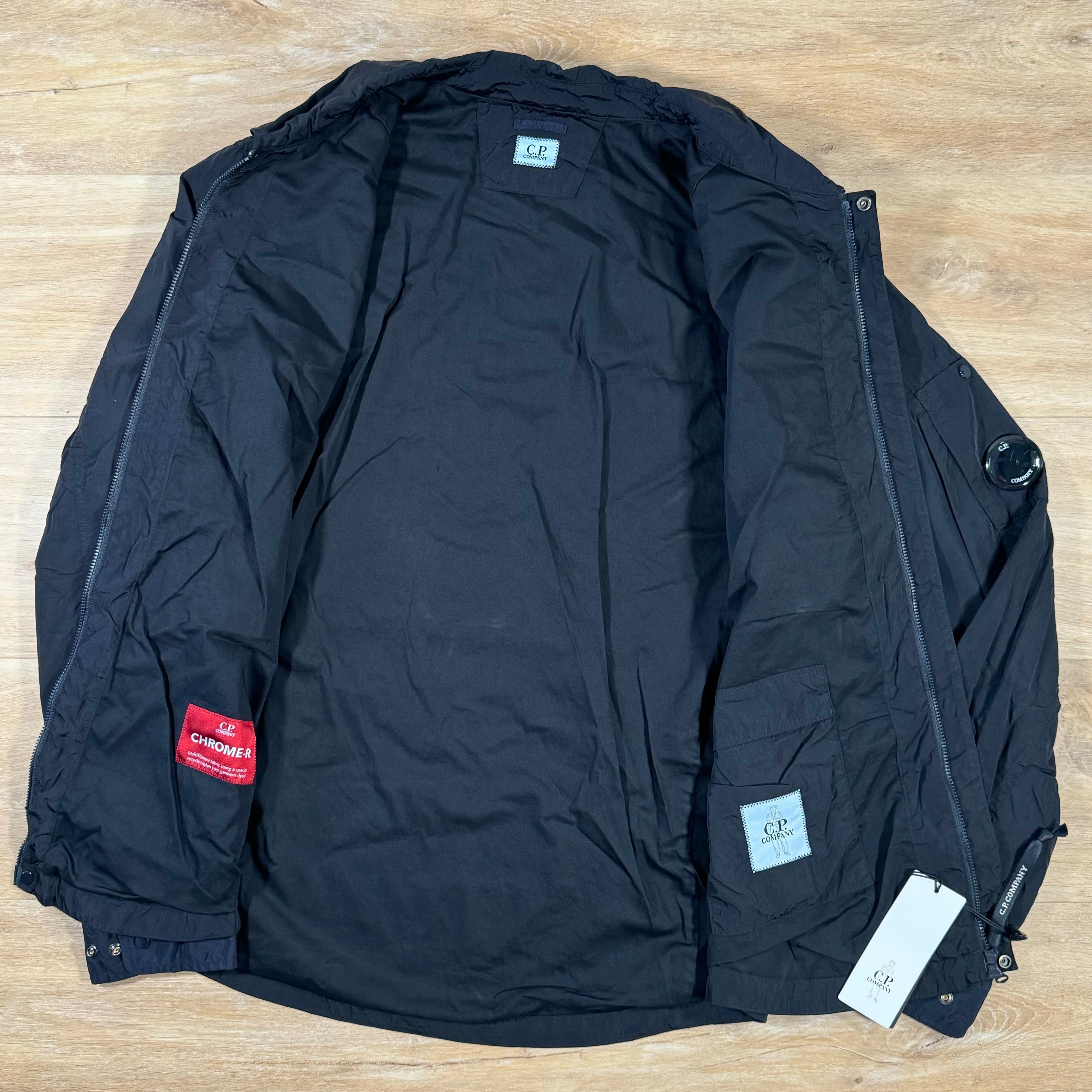 CP Company Chrome-R Lens Overshirt in Navy Ironleague