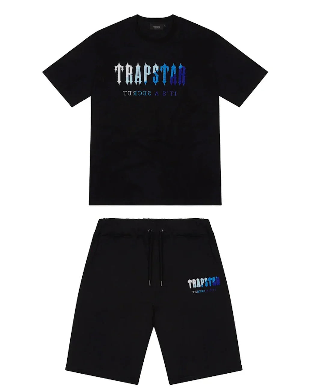 Trapstar Chenille Decoded 2.0 Short Set - Black Ironleague