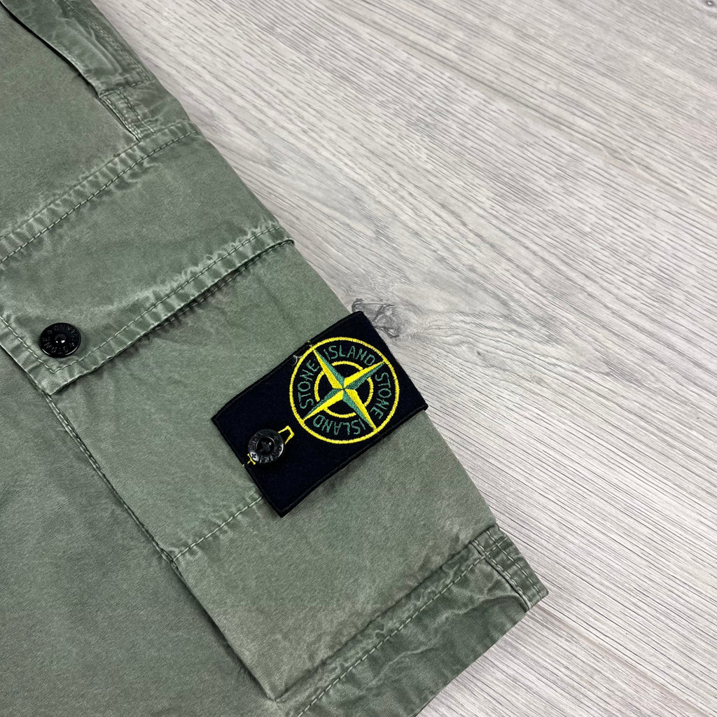 Stone Island Cargo Shorts - Musk Green Ironleague
