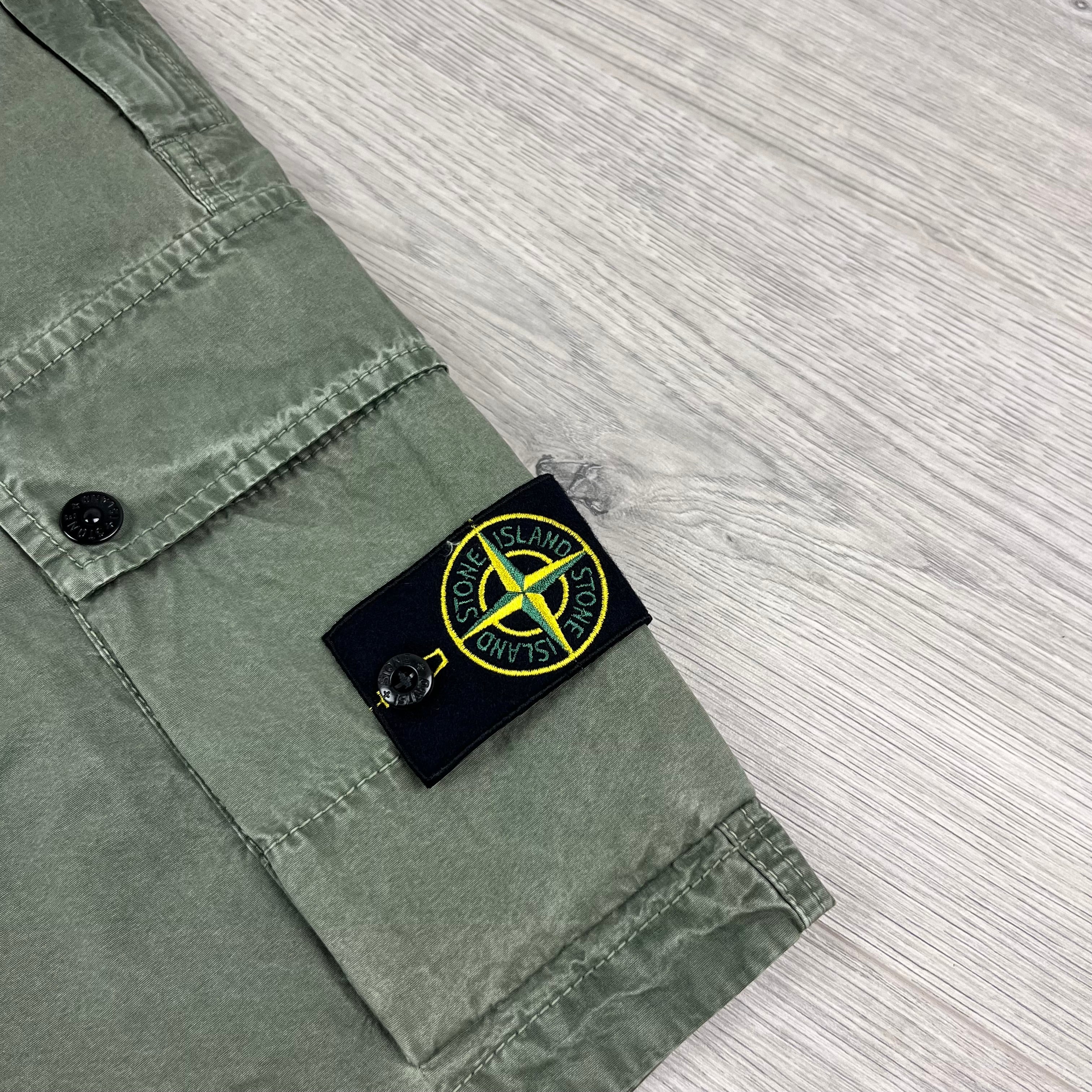 Stone Island Cargo Shorts - Musk Green Ironleague