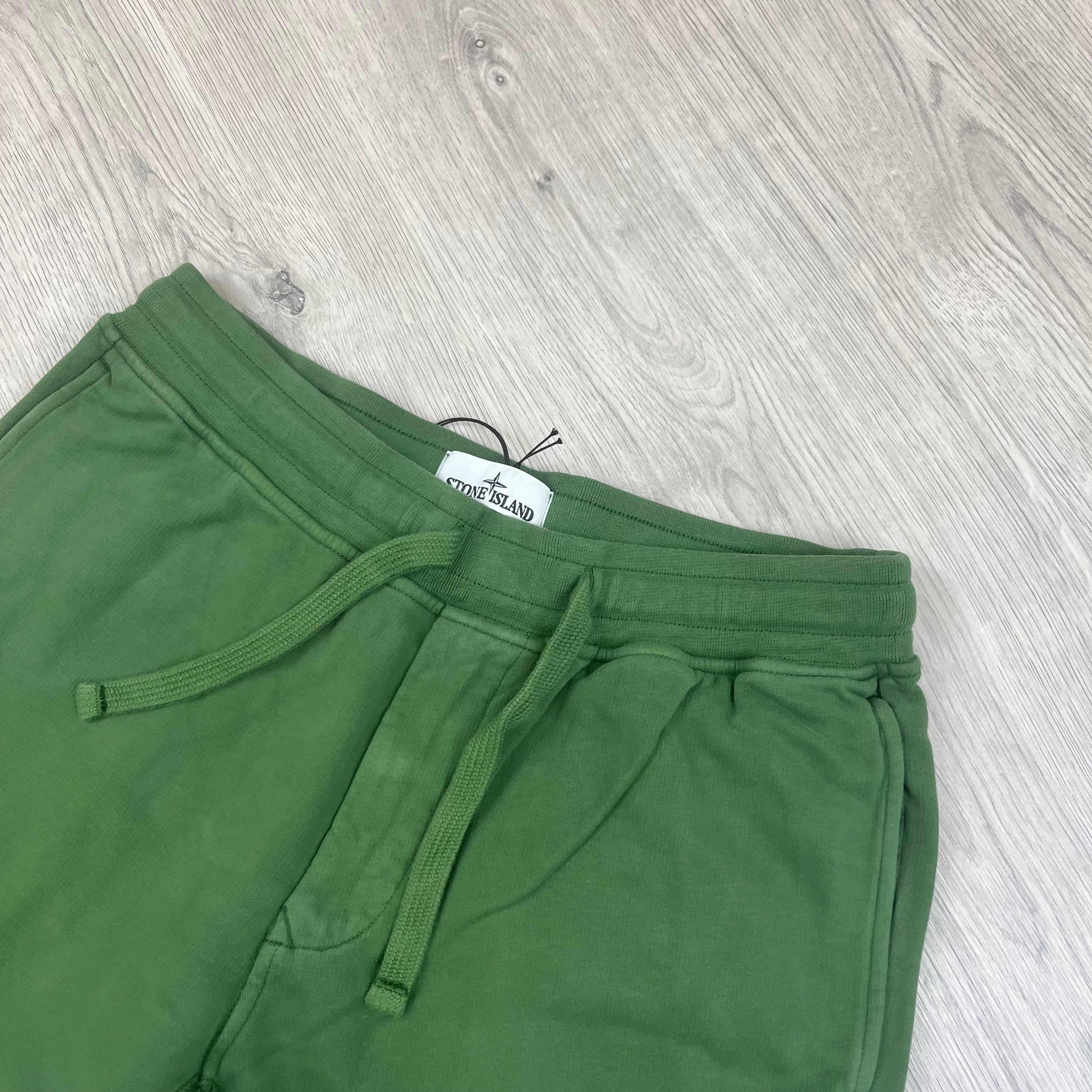 Stone Island Dyed Sweatpants - Olive Ironleague