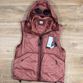 CP Company Nada Shell Primaloft Goggle Vest in Canyon Clay - Pink Ironleague