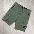 Stone Island Cargo Shorts - Musk Green Ironleague