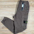 Stone Island Stretch Cargo Pants in Walnut Brown Ironleague