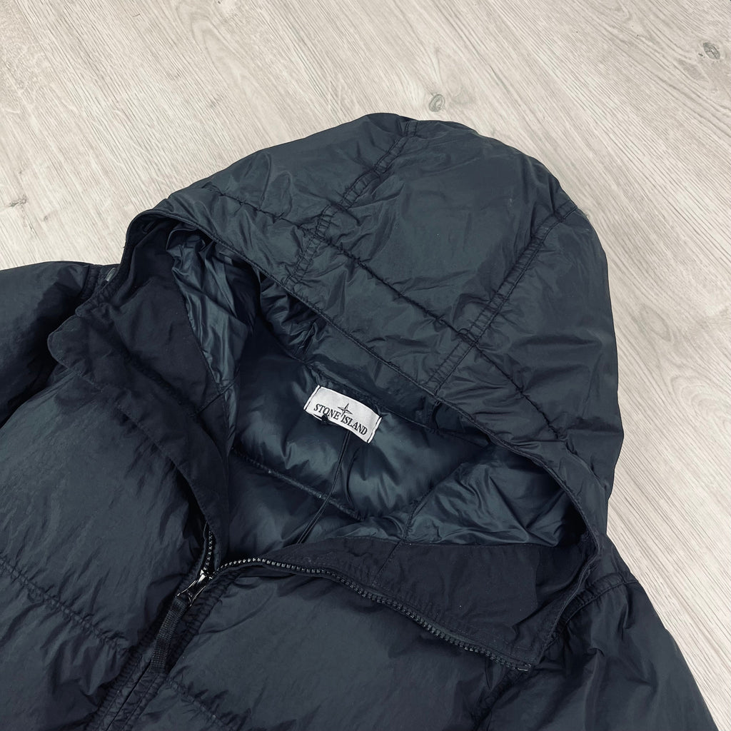 Stone Island Crinkle Reps Down Jacket - Black Ironleague