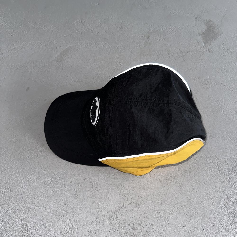 Corteiz Drawstring Cap - Black/Yellow Ironleague