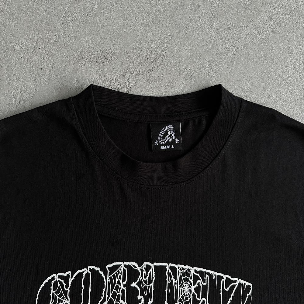 Corteiz Spider Webb T-Shirt - Black Ironleague