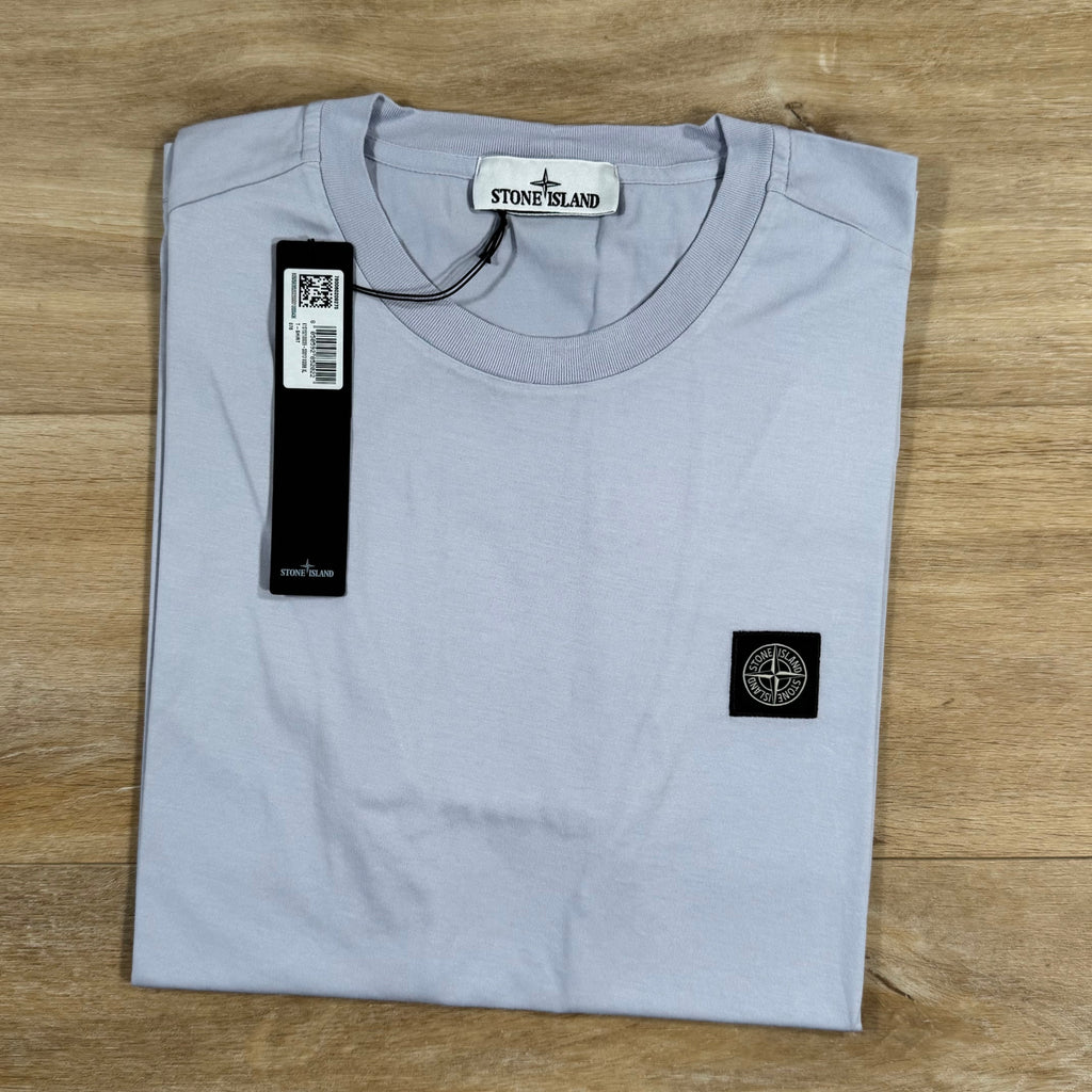 Stone Island Patch Logo T-Shirt in Lilac Ironleague
