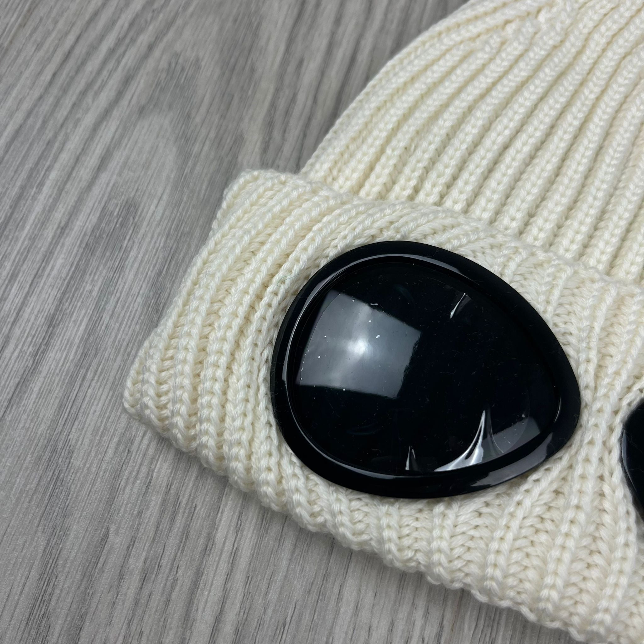 CP Company Goggle Beanie - White Ironleague
