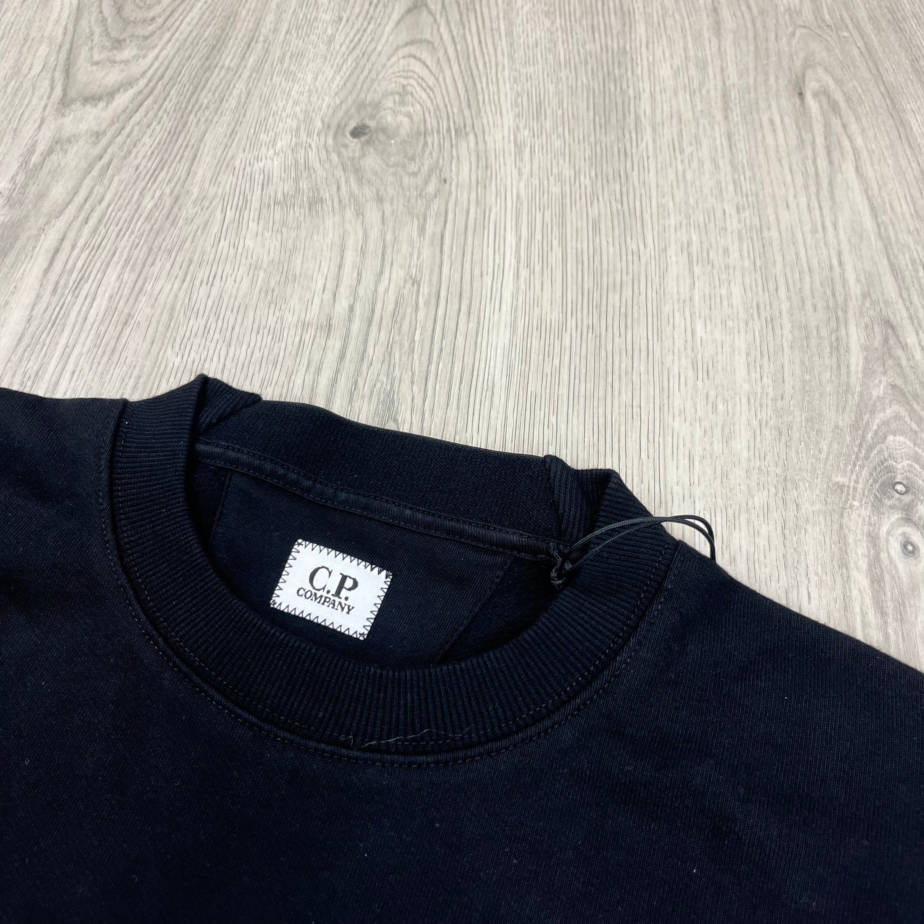 CP Company Raised Fleece Sweatshirt - Black Ironleague