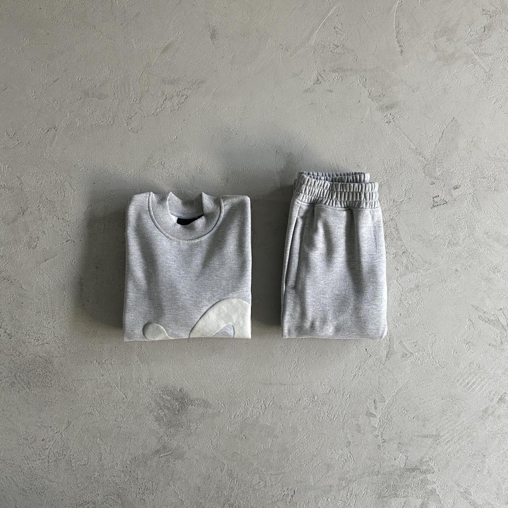 Syna Round Neck Set - Grey Ironleague
