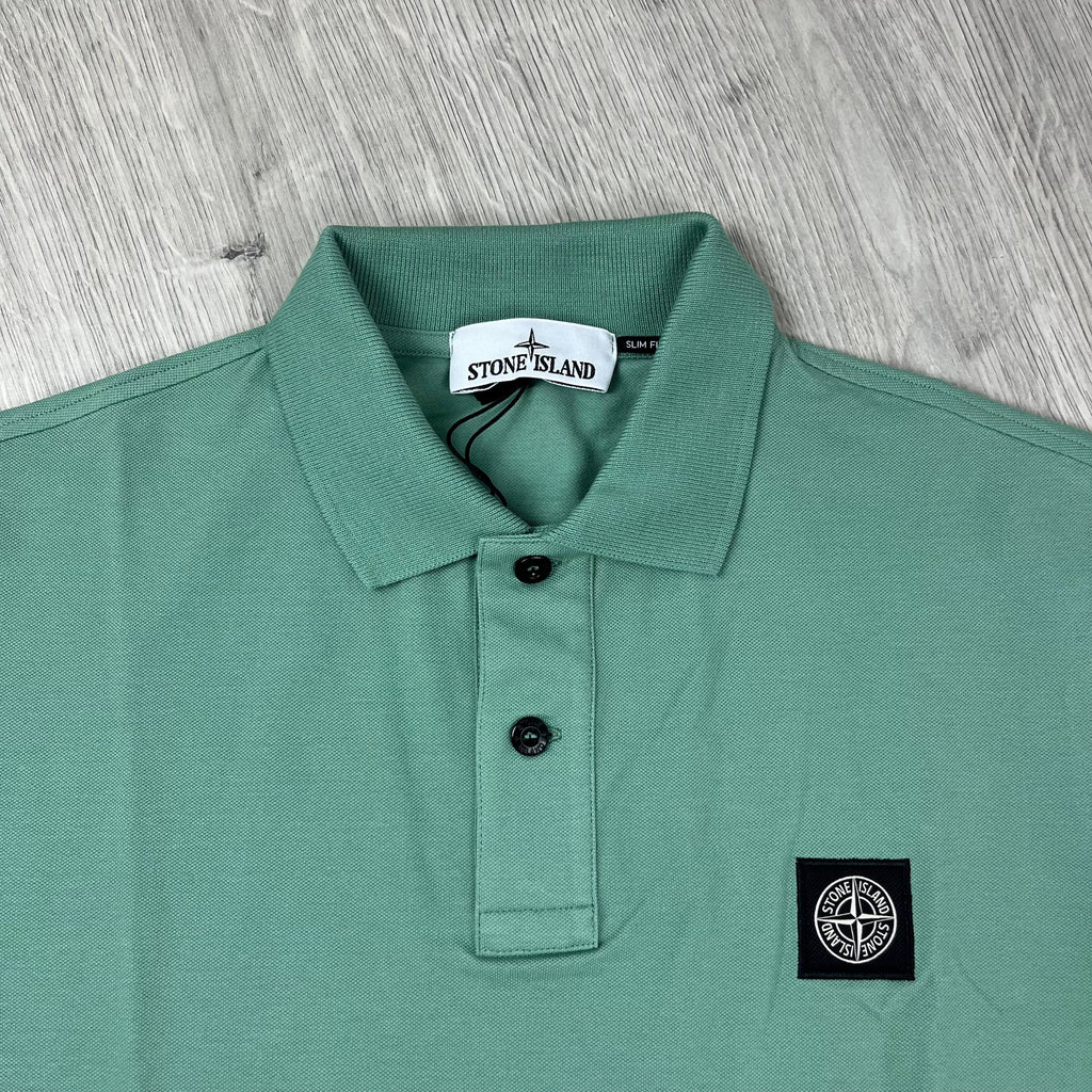 Stone Island Patch Polo Shirt - Mint Ironleague