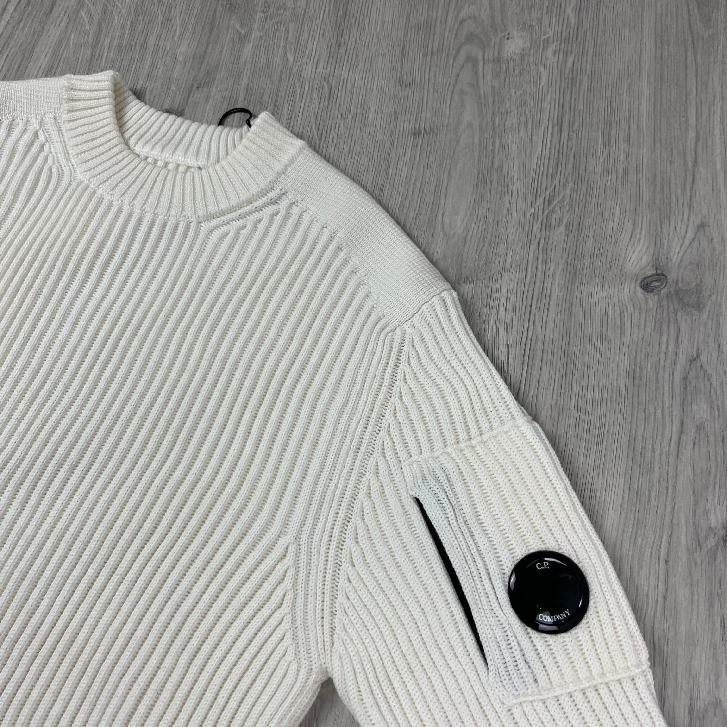 CP Company Knit Sweatshirt - White Ironleague