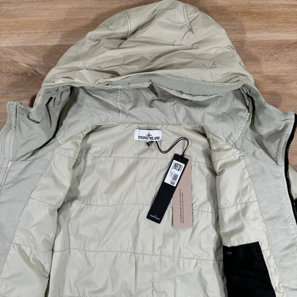 Stone Island Crinkle Reps R-NY Primaloft T-C Jacket in Plaster Ironleague
