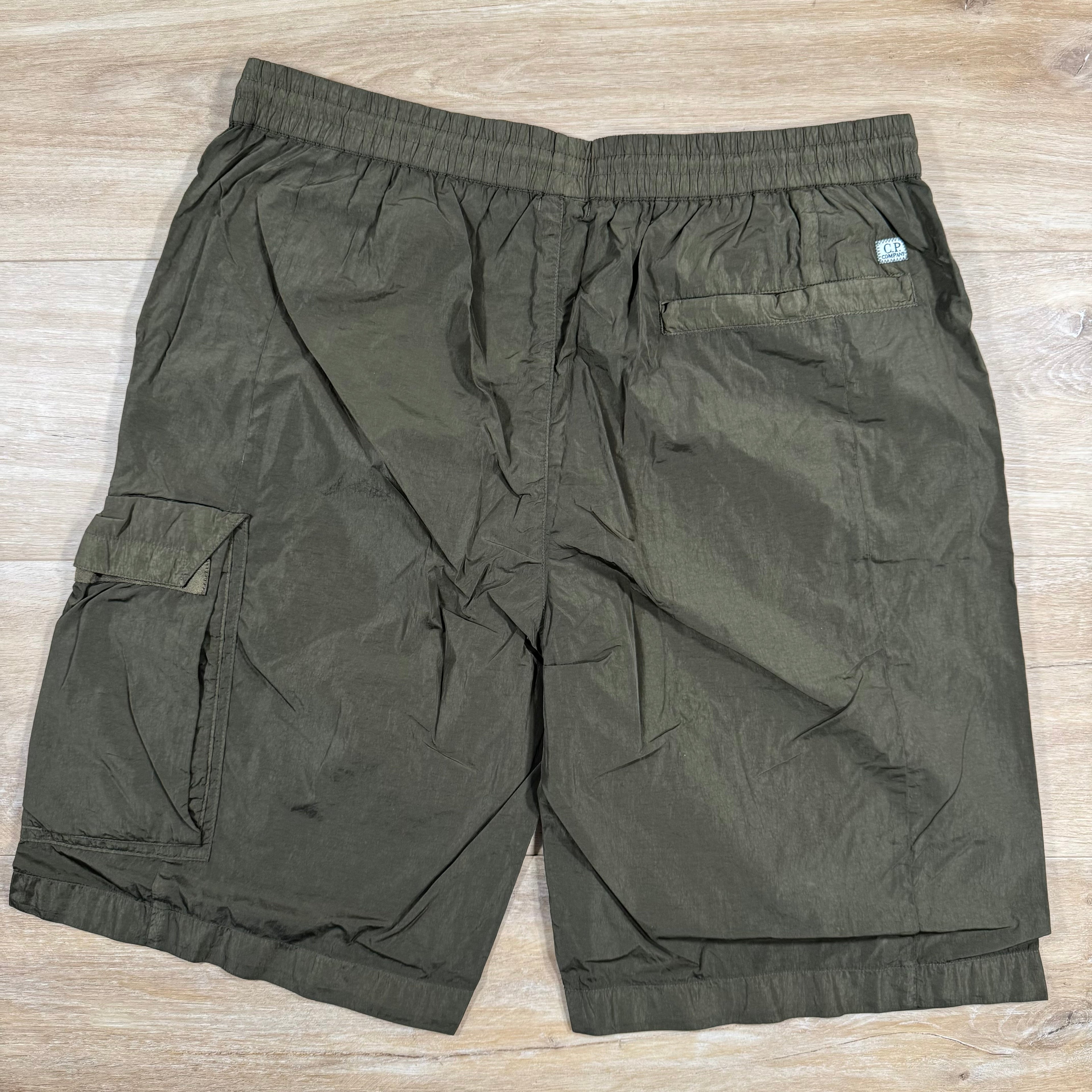 CP Company Chrome-R Cargo Shorts in Ivy Green Ironleague