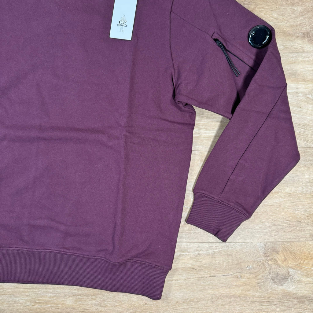 CP Company Diagonal Raised Lens Sweatshirt in Potent Purple Ironleague