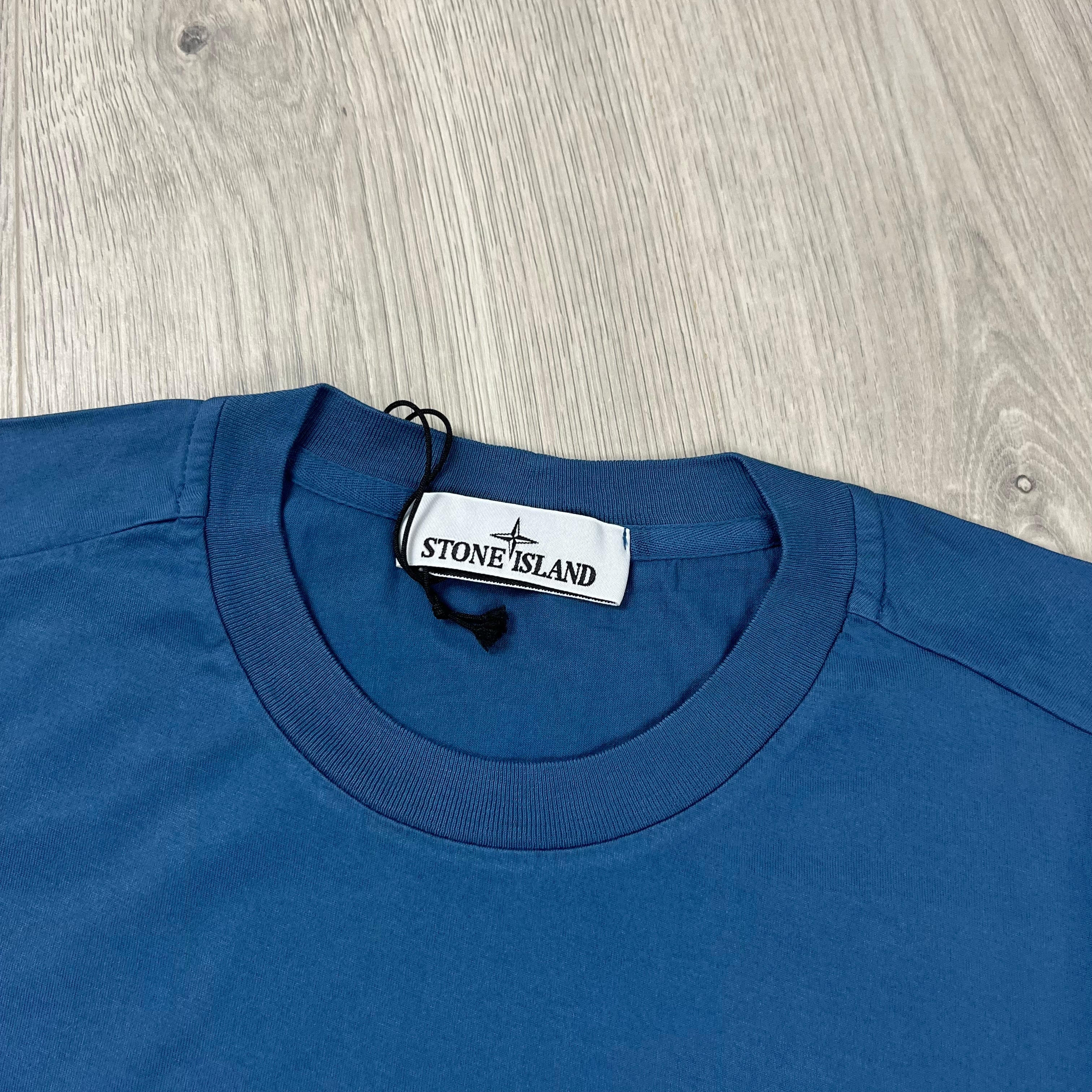 Stone Island Patch T-Shirt - Avio Blue Ironleague