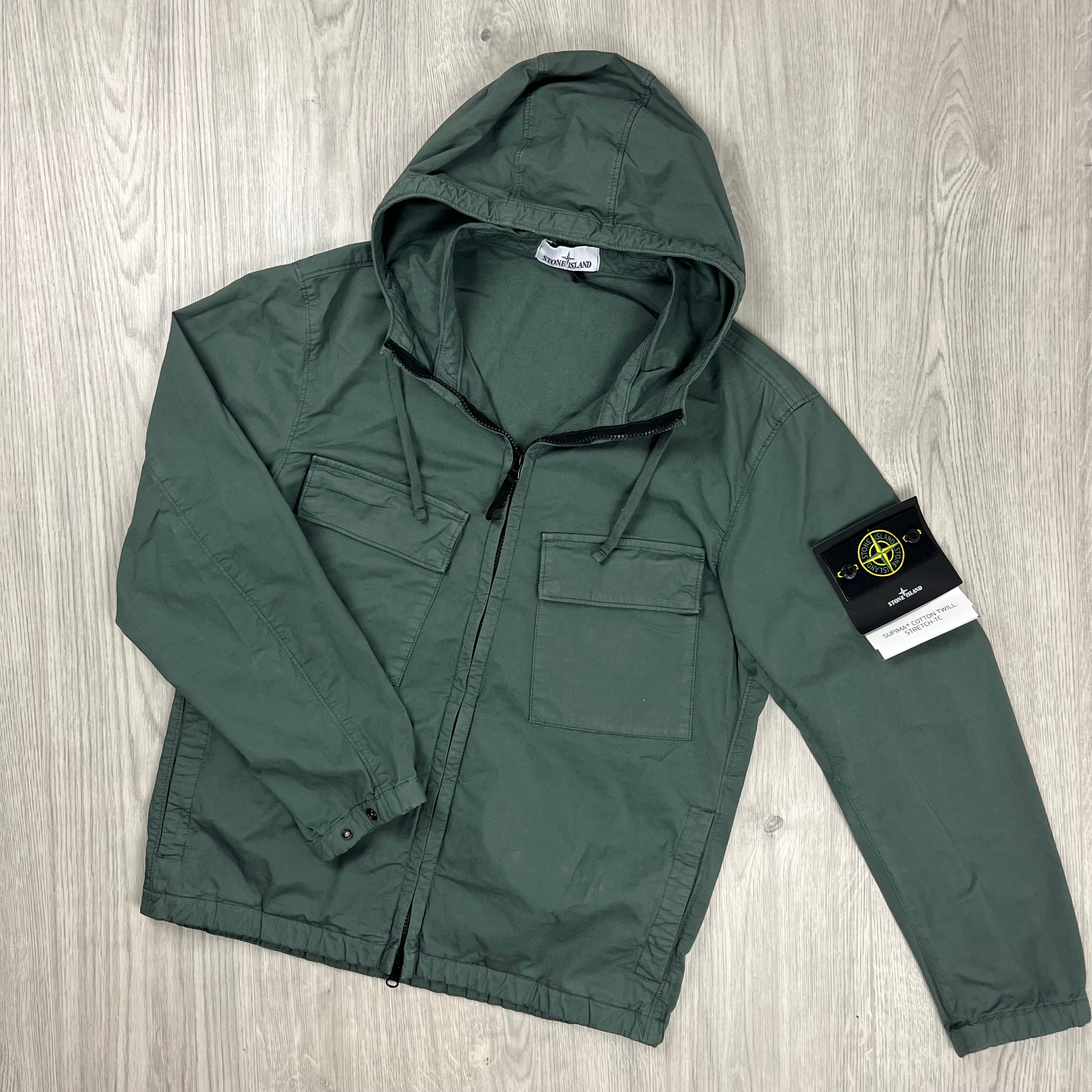 Stone Island Hooded Overshirt - Musk Ironleague