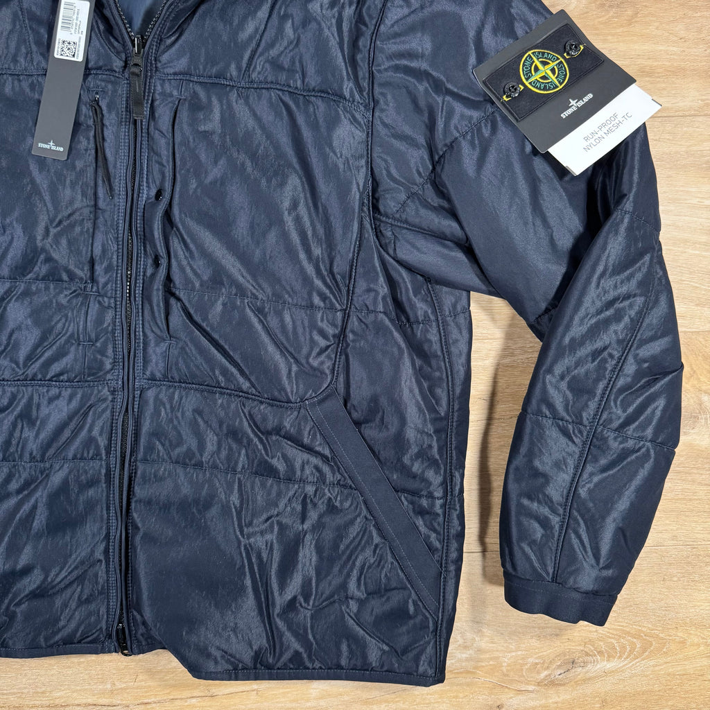 Stone Island Run-Proof Nylon Mesh-TC Reversible Jacket in Navy Ironleague