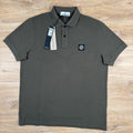Stone Island Organic Cotton Pique Polo Shirt in Military Green Ironleague