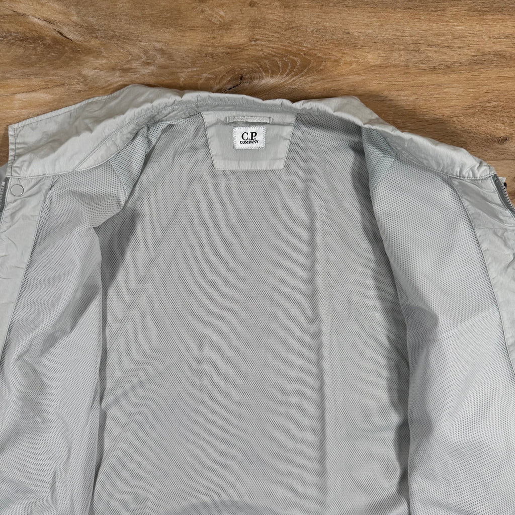 CP Company Chrome-R Lens Overshirt in Blue Fox - Grey Ironleague