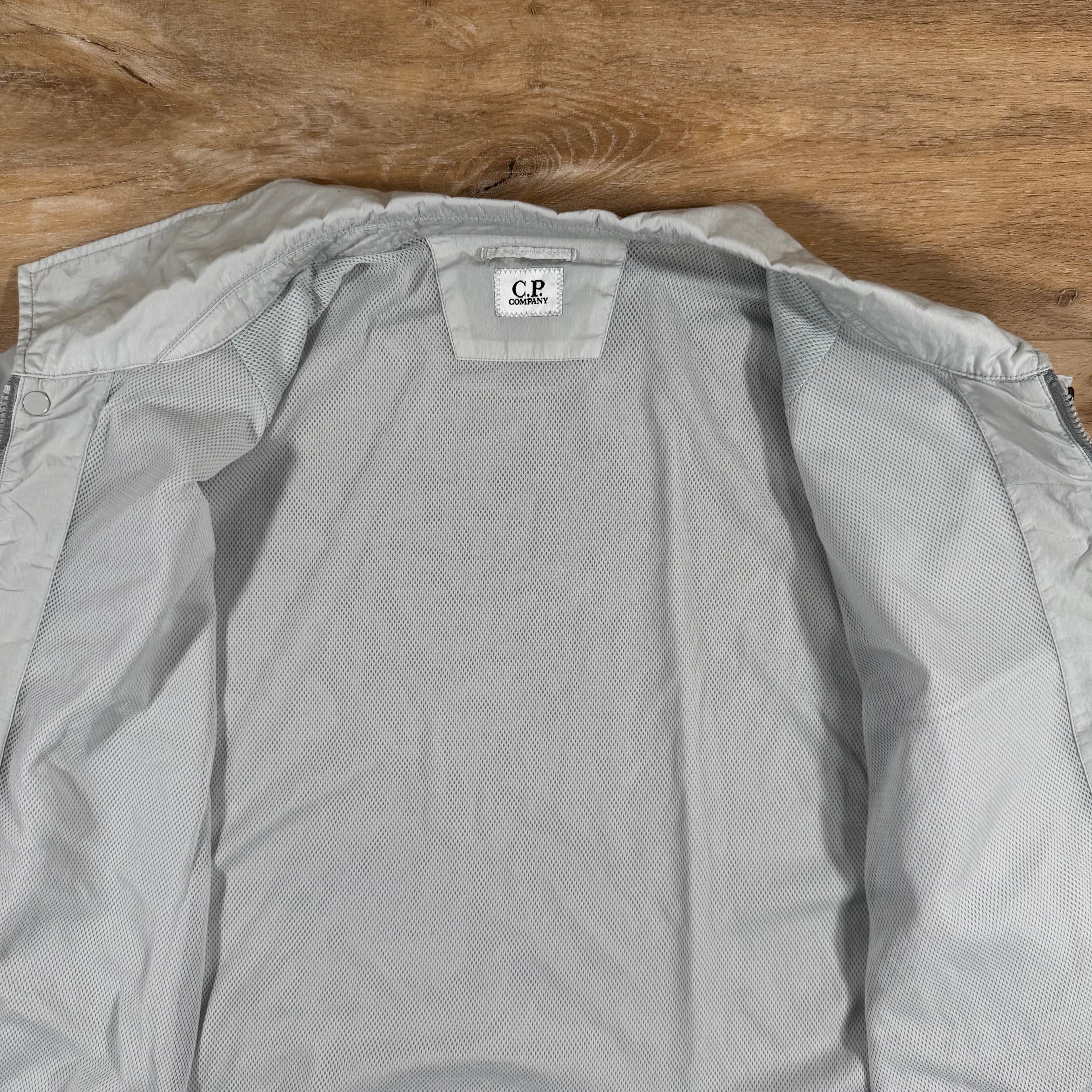 CP Company Chrome-R Lens Overshirt in Blue Fox - Grey Ironleague