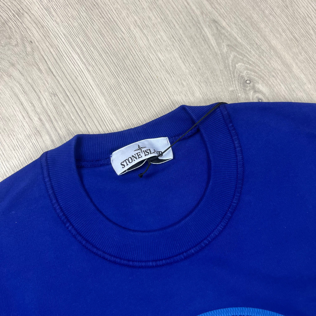 Stone Island Embroidered Sweatshirt - Blue Ironleague