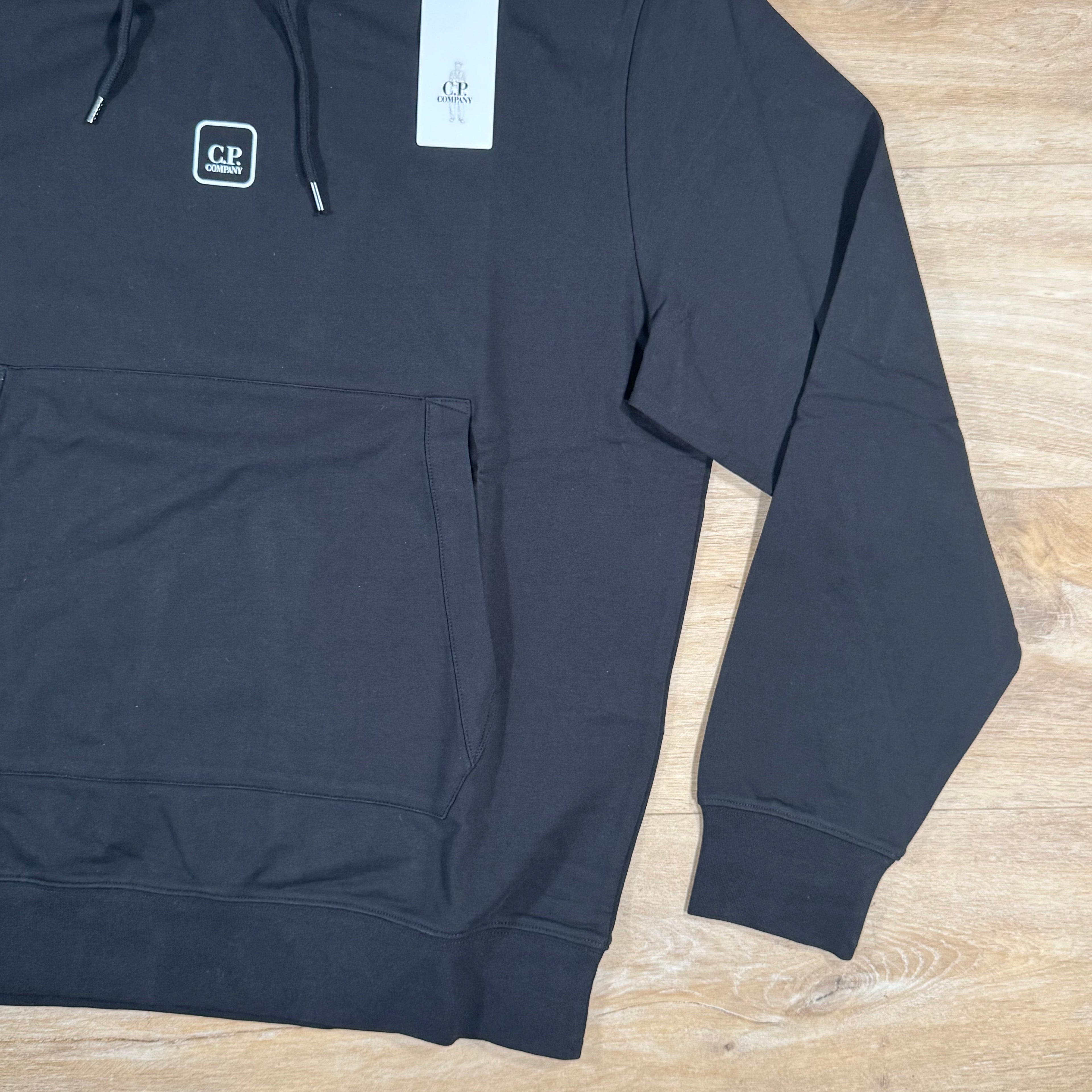 CP Company Metropolis Graphic Hoodie in Black Ironleague