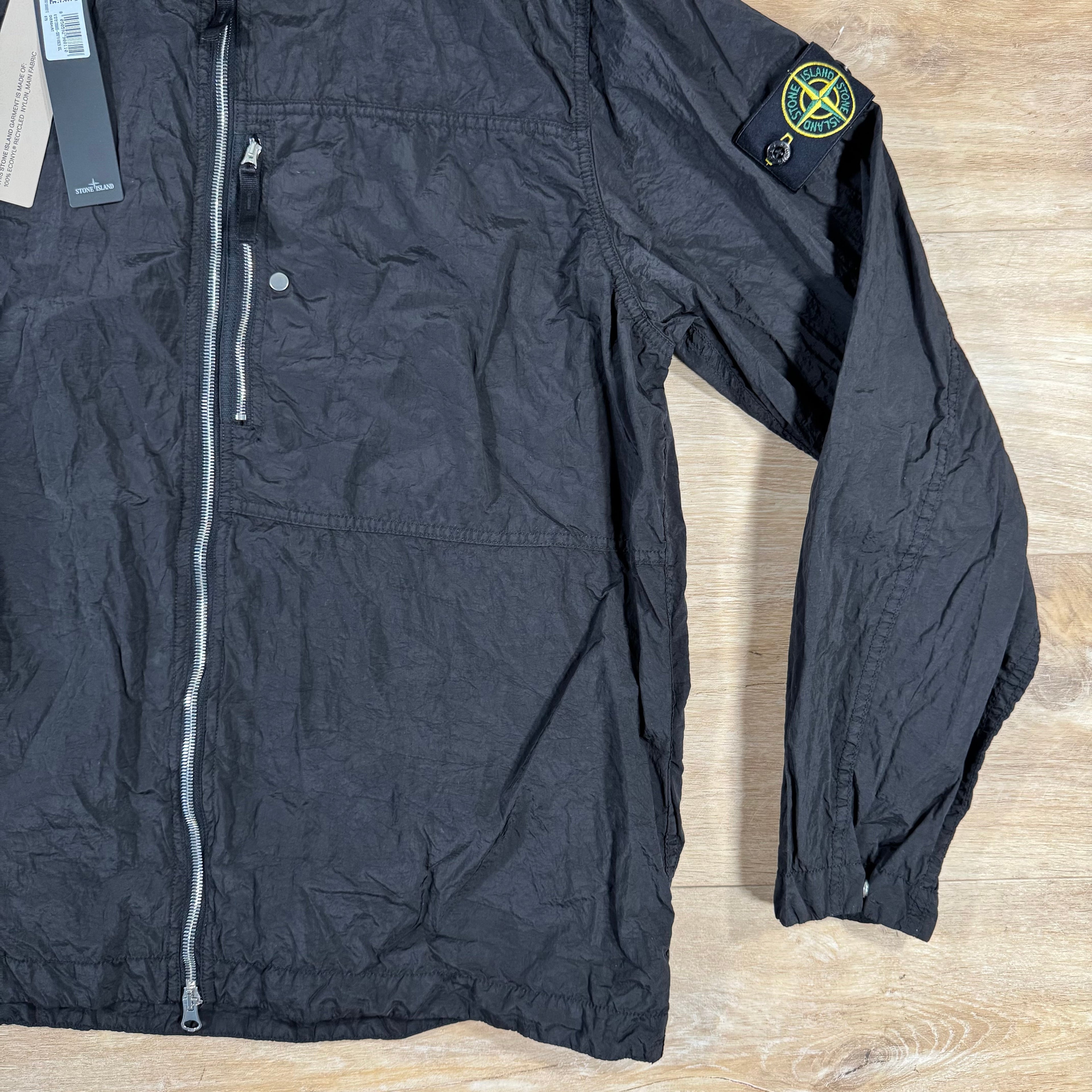 Stone Island Nylon Metal Overshirt in Black Ironleague